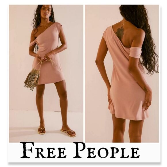 NWT Free People Beach Good Feels One Shoulder Mini - Picture 1 of 9